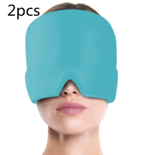 Ice Compress Headache Eye Mask Hat