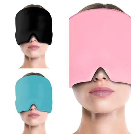 Ice Compress Headache Eye Mask Hat